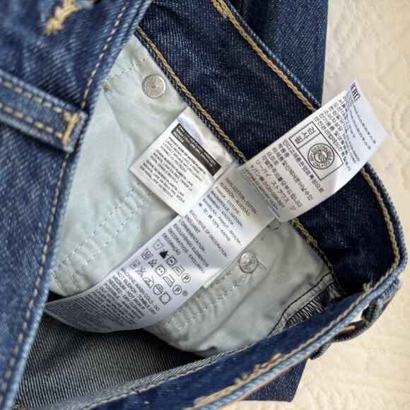 Levi's Women's Straight Leg Jeans - Dark Blue - Picture 9 of 9